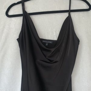 Barely Worn❗️ Kendall and Kylie Black Sleek Mini Dress Scoop Neck🖤